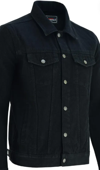 Heavyweight Black Denim Jacket