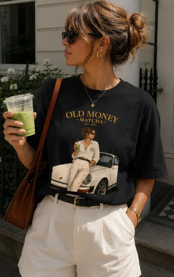 Old Money Matcha Graphic Tee